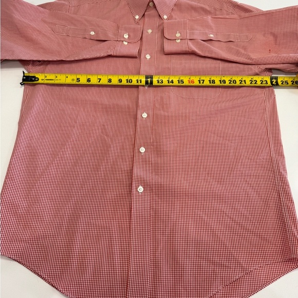 Brooks Brothers Shirt Mens Medium Button Down Purple And Red Check Lot of 2 - Picture 6 of 13